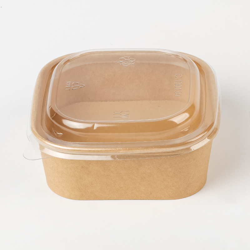 Rektangulær og kvadratisk papirskål