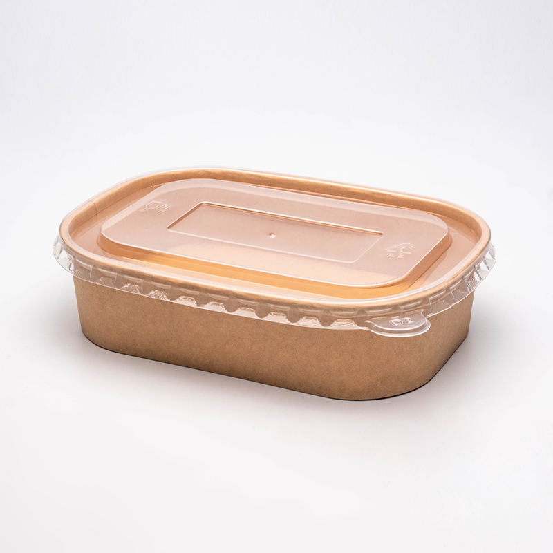 Rektangulær og kvadratisk papirskål