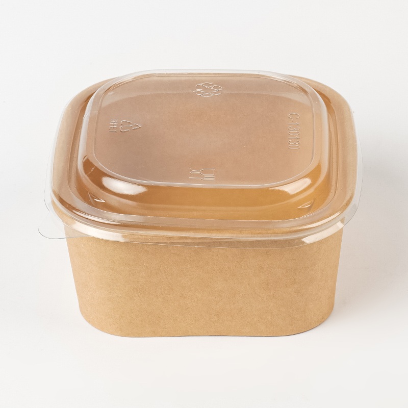 Rektangulær og kvadratisk papirskål