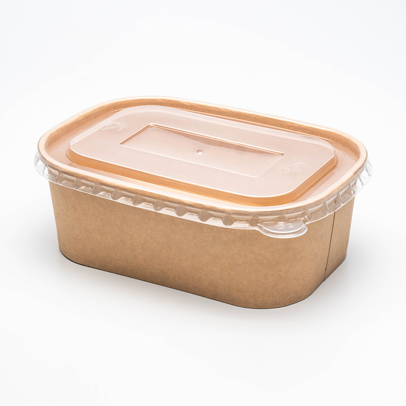 Rektangulær og kvadratisk papirskål